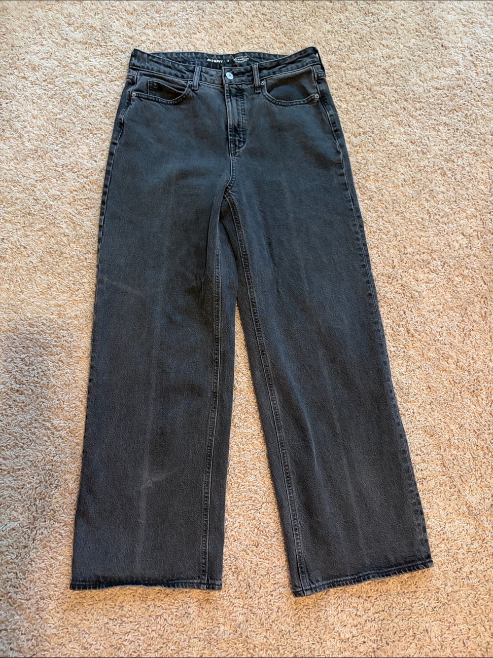 Old Navy Faded Black Wide-Leg Jeans
